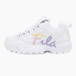 Fila Disrupter 2 Script - Miesten Urheilujalkineet - Valkoinen/Pinkki | FI-94148